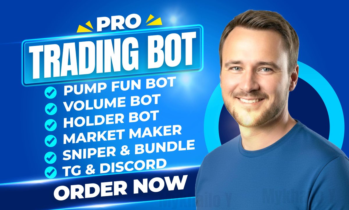 ruposhamin's tweet photo. Develop crypto ai trading bot, volume holder pump fun bundle bot on solana monad!
Check this Trading Bot GIG's for order!
Connect here: https://t.co/aQStidQiGc

#tradingbot #cryptobot #bot #cryptotrading #CryptoMarket #volumebot #pumpfunbot #Discord #solana #smartcontract #bot https://t.co/6ltY8OnI4m
