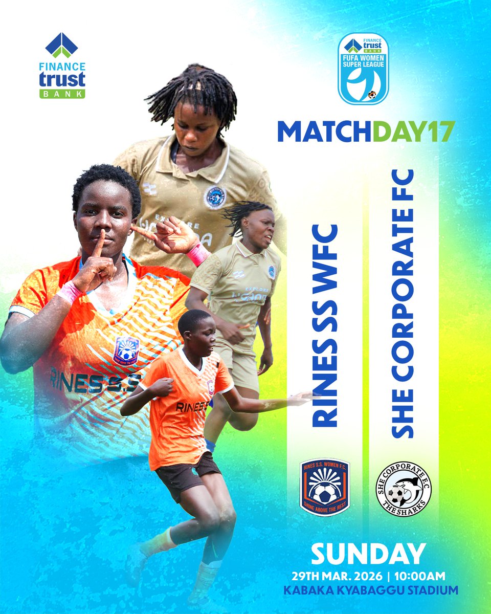WfcRines's tweet photo. Rines SS WFC is still Unbeaten in the FTB-FWSL second round.

We welcome She Corporate FC at Kabaka Kyabaggu stadium.

Corporates need this one to remain in title chase.

🤣🤣🤣🤣 Bawedde.

#FTBFWSL | #WomenFootballUG https://t.co/pkcUBsic9z