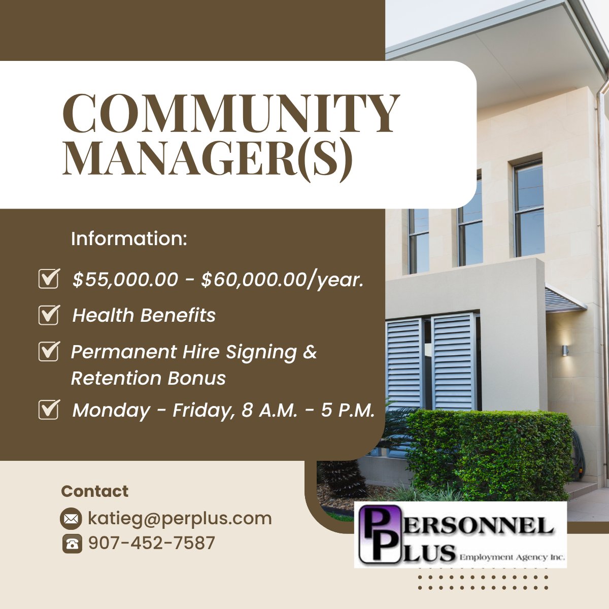 perplus99709's tweet photo. Looking for Community Managers, give us a call at (907)452-7587. https://t.co/3prT9DGNVy