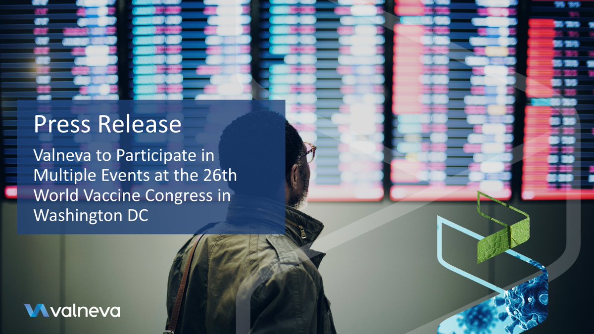 valnevaSE's tweet photo. Valneva to Participate in Multiple Events at the 26th World Vaccine Congress in Washington DC. 

https://t.co/e9YLC0kFUn https://t.co/boFve4MpOO