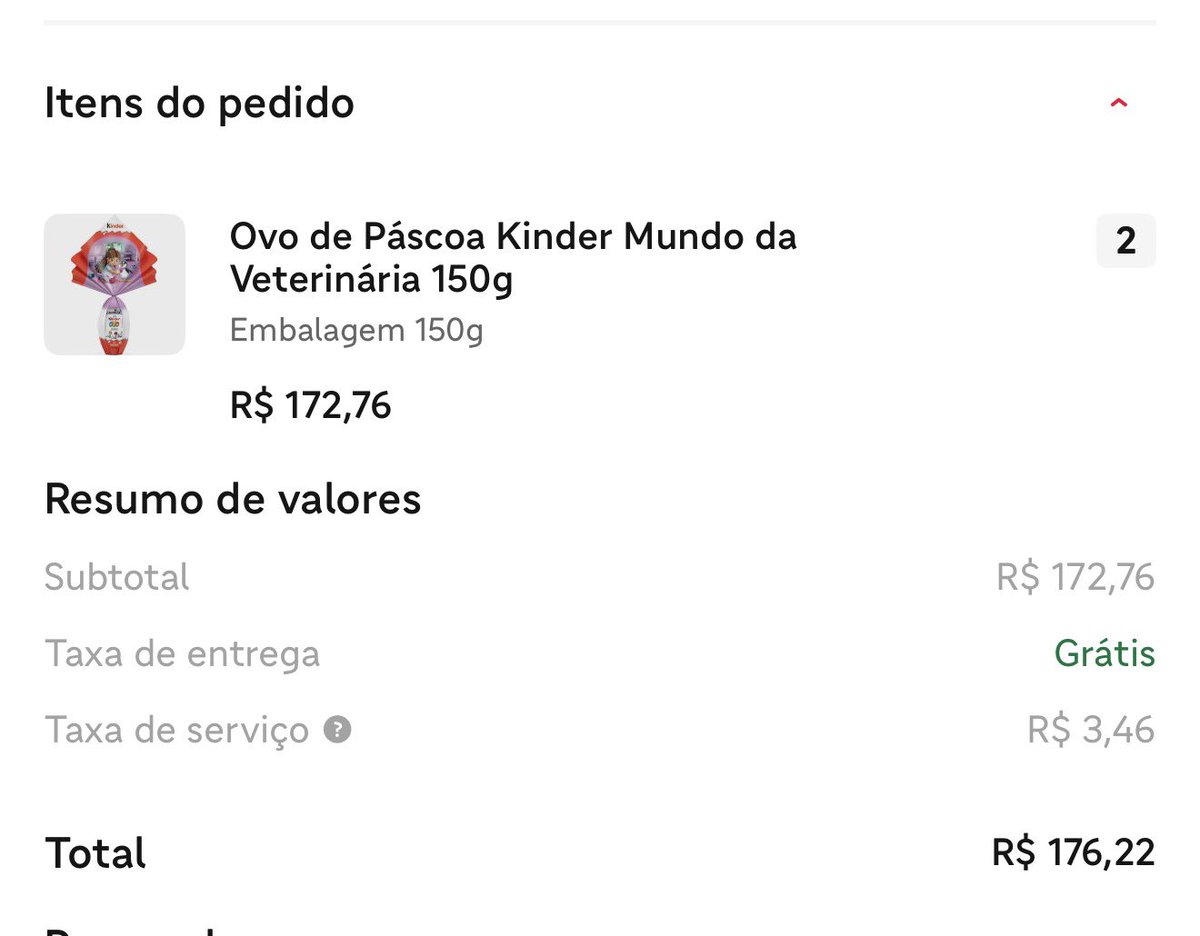 e tá eu comprando ovo de páscoa