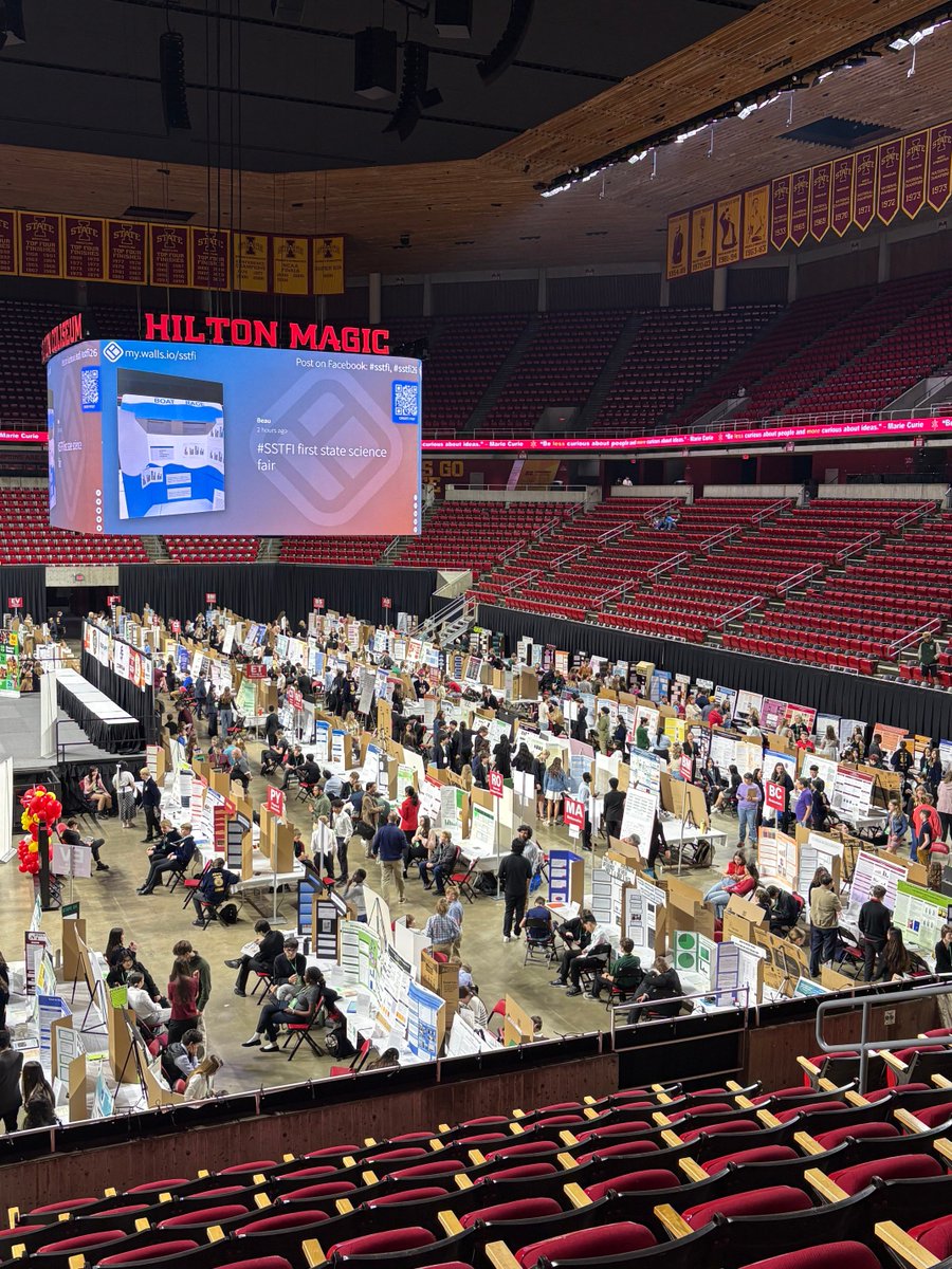 Big day for 34 ⁦<a href="/northpolkcomets/">North Polk Activities</a>⁩  presenting at the Iowa State Science Fair! ⁦<a href="/NorthPolkHS/">North Polk High School</a>⁩ ⁦<a href="/NorthPolkCSD/">North Polk CSD</a>⁩  … more photos coming soon!