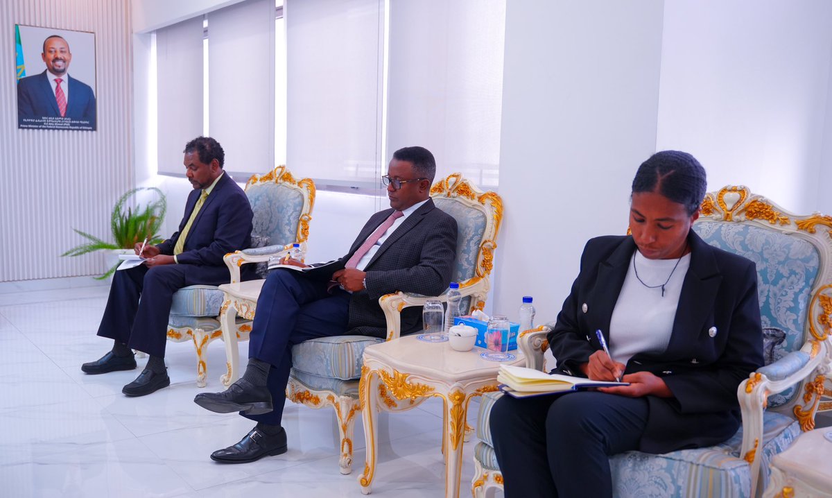 MFAEthiopia's tweet photo. Minister of Foreign Affairs, Gedion Timothewos, today received Maria Tripodi, Undersecretary of State for Foreign Affairs and International Cooperation of the Republic of Italy.

Foreign Minister Gedion underscored that Ethiopia and Italy enjoy strong and longstanding bilateral relations across various fields. He noted that business and investment remain key areas of cooperation where both countries can further strengthen their partnership. He expressed Ethiopia’s interest in leveraging Italy’s strong entrepreneurial tradition to advance the economic interests of both countries.

For her part, Maria Tripodi underscored her country’s readiness to work with Ethiopia to advance issues of mutual interest. She congratulated Ethiopia on the successful hosting of the Italy-Africa Summit last month. She also noted that a number of Italian companies are participating in the ongoing Invest in Ethiopia High-Level Investment Forum and reaffirmed her country’s commitment to further enhancing economic ties between the two countries.