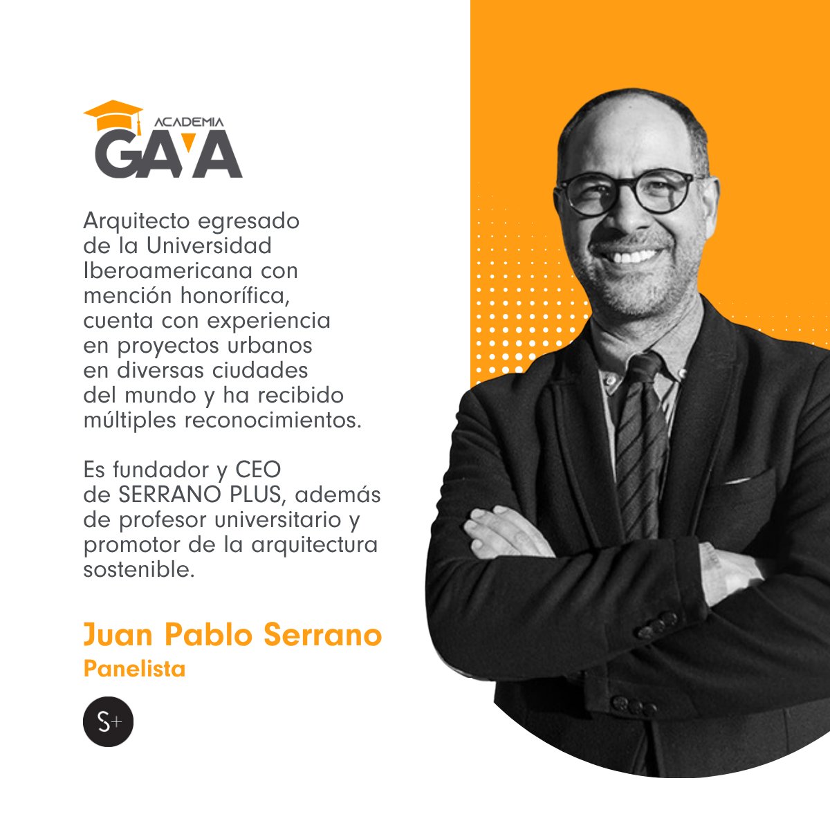 La arquitectura trasciende el diseño; implica decisiones de alto impacto. 
El Arq. Juan Pablo Serrano, fundador de Serrano PLUS + WISHARC, participará en Academia GAYA compartiendo su visión sobre ética, liderazgo y sostenibilidad en proyectos complejos.
👉blog.gaya.mx/-inscripcion-9…