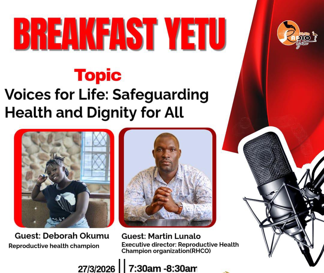 ReproductiveH15's tweet image. Join us on tomorrows morning show at radio yetu 89.2  from 7:30-8:30am

#AllLivesMatters
#ProtectLifeProtectHealth
#MarchForAllLives2026