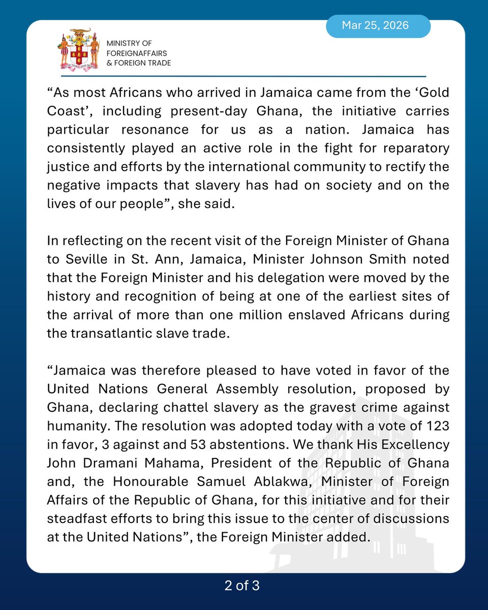 Ministry of Foreign Affairs and Foreign Trade, GOJ tweet media