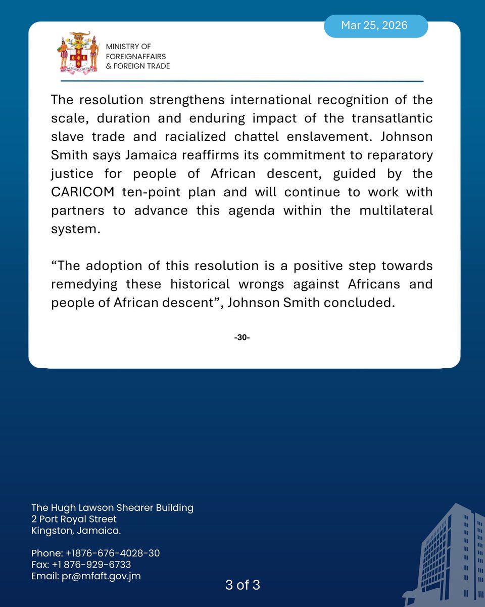 Ministry of Foreign Affairs and Foreign Trade, GOJ tweet media