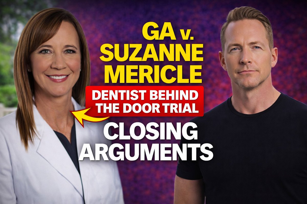 MattJohnsonNEWS's tweet image. ⏰  #VERDICTWATCH: GA v Suzanne Mericle Murder Trial.

#WhatDoYouThink? 

#WATCH: 🚨 LIVE: CLOSING ARGUMENTS in the case against the dentist 👇

youtube.com/live/nBuwJllzk…

#DentistBehindTheDoor #Dentist #mattjohnson 
#truecrime #truecrimecommunity #TrueCrimeFam