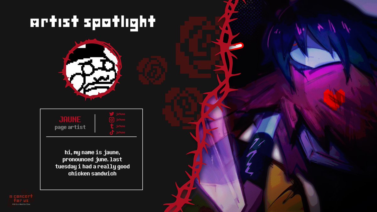 A Concert for Us 🍎❄️ Kriselle zine tweet media