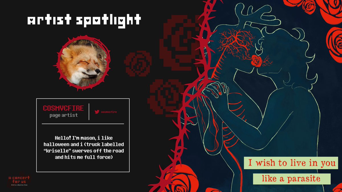 A Concert for Us 🍎❄️ Kriselle zine tweet media