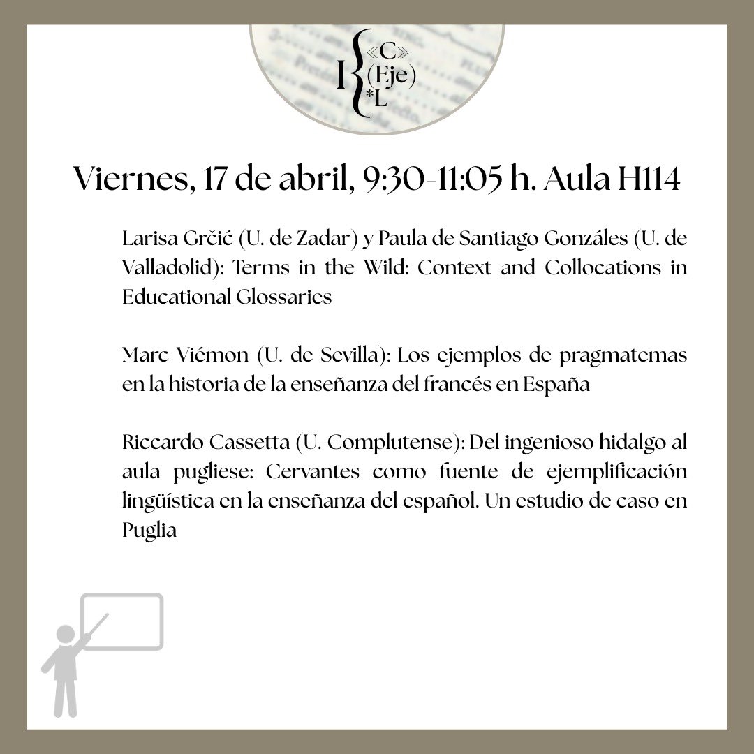 I Congreso de Ejemplificación Lingüística tweet media