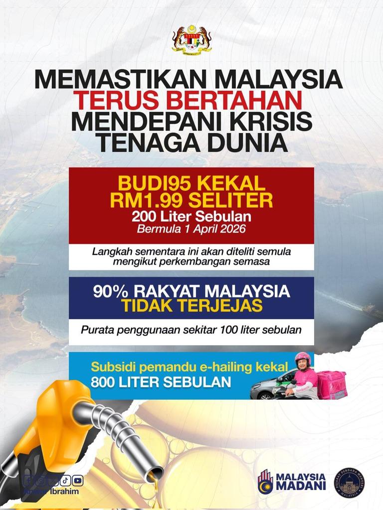 TPUnmasked's tweet photo. @tahiayamcandu @RashidYusoff11 @anwaribrahim 800 liter sebulan x cukup utk partimer grab..? Macam tu fulltimer perlu berapa ribu liter..? Ko bawak grab guna trailer 24 tayar ke..? https://t.co/D9zyko7mCp