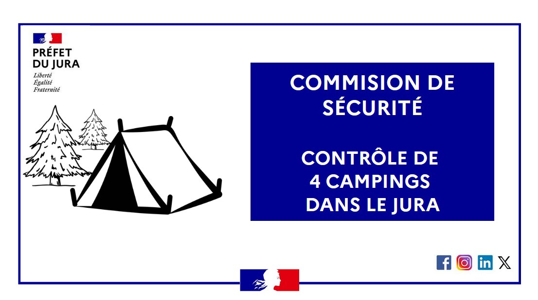 Image de Préfet du Jura - #Sécurité  Dans le Jura, la sécurité de tous demeure une priorité des services de  l’État.&nbsp; 
 ​
⛺​Me