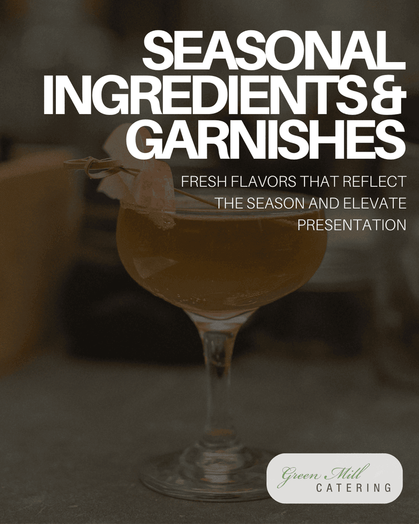 GreenMillCaters's tweet photo. Custom cocktail details add personality to any event. Thoughtful touches like seasonal ingredients and signature drinks help create a bar experience guests will remember. https://t.co/sINp4DP9Qu