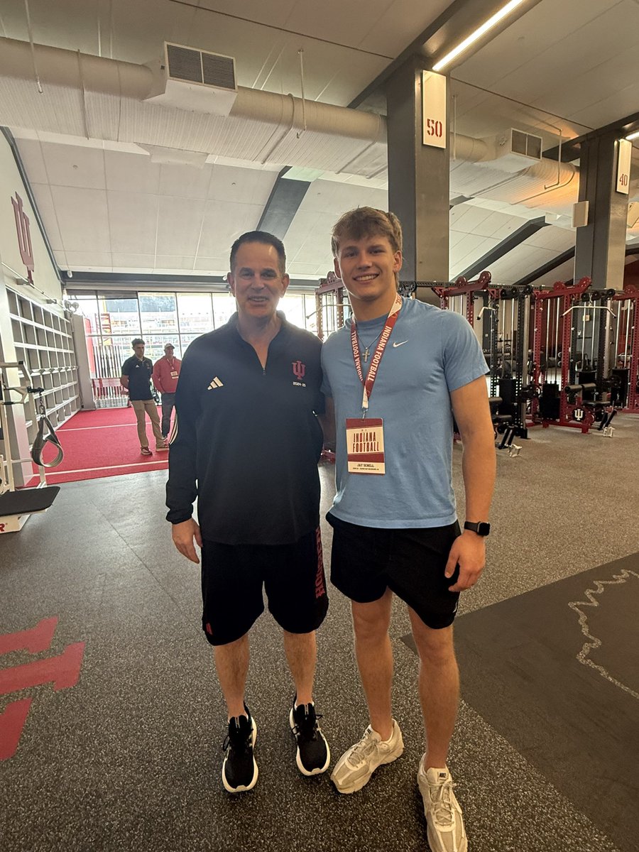 Jayschell1015's tweet image. Incredible visit!!! Blessed and honored to receive a scholarship offer from @IndianaFootball!!#IUFB 🏆💍 #BUILT4ships 🦅 @RabunGapEagles @coachdtwhite @CCignettiIU @Coach_BHaines @coachgrantcain @CoachShanahan_ @MattWilsonDPP @MikeFerraraIU @brooks_halsey