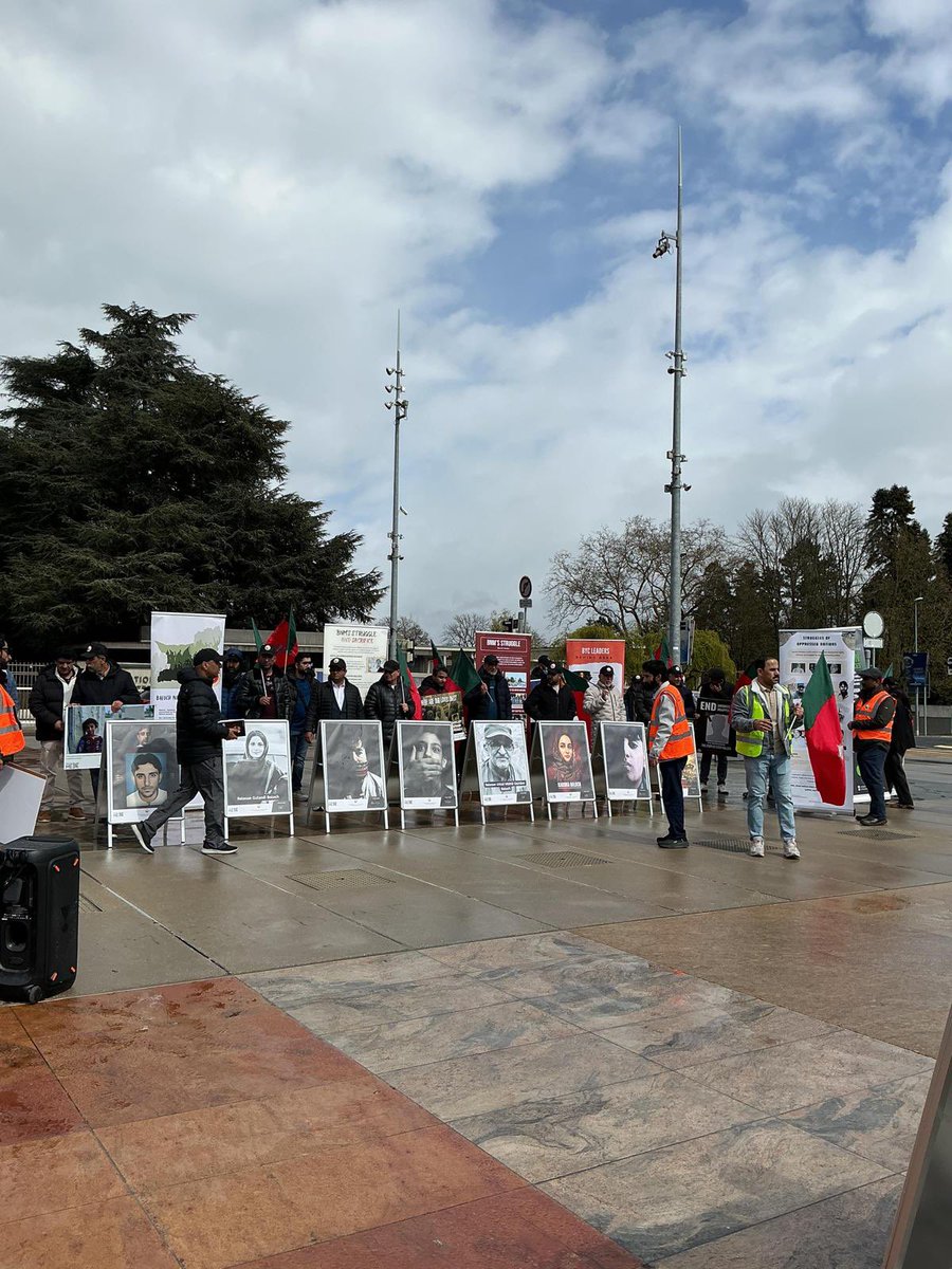 Baloch National Movement in Geneva During #HRC61

BNM leadership, led by Dr. Naseem Baloch with Faheem Baloch and other leaders, guided members through the streets of Geneva in a powerful show of unity.
The rally moved from the city centre, passed the United Nations Human Rights