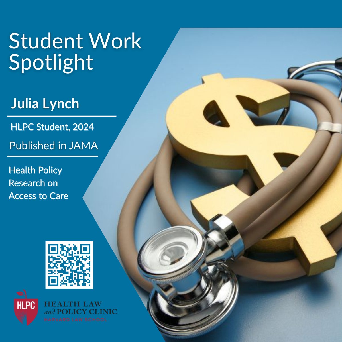 HarvardCHLPI's tweet photo. What kind of work do students do in HLPC?

Students contribute to real-world health policy research with national impact—including work published in @JAMANetwork.

Read more: https://t.co/otfY4Bc3pE

Visit us at the clinic fair: https://t.co/UOE066tEKa 

#StudentSpotlight https://t.co/2SXHqu4yR6