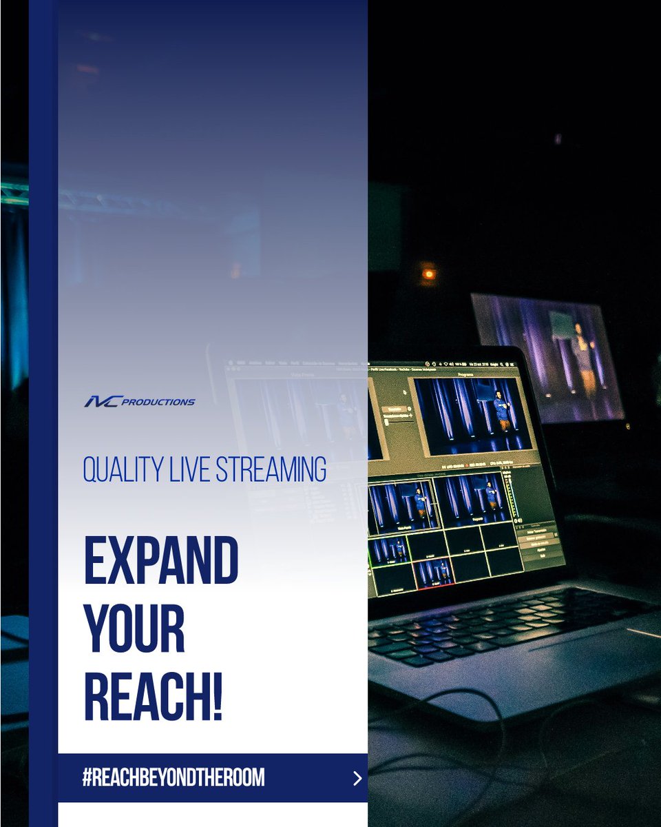 ichestnut's tweet image. Expand your reach beyond the room. We deliver reliable, high-quality live-streaming for events, services, launches, and virtual audiences everywhere.

#LiveStreaming #EventPromotion #VirtualEvents #HighQualityBroadcasting #ReachBeyondTheRoom