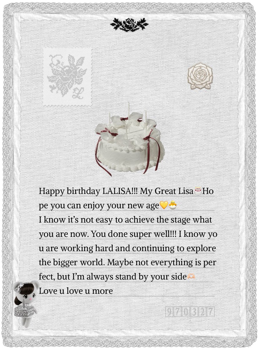klzxhbd's tweet photo. Best wishes to Lalisa Manobal 
HBD 🥳🐣
Love you love you love you 3000 and more❤️❤️❤️❤️

ROCKSTAR LISA DAY
 #LalisaShinesAt29
#LISA_BDAY2026 https://t.co/MDa3C0Dutv