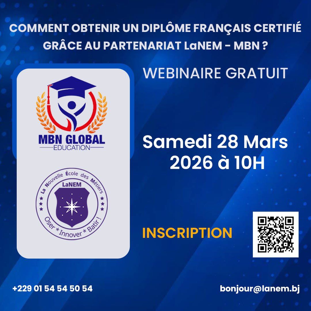 lanem_edu's tweet photo. Voulez-vous obtenir un diplôme français officiel depuis le Bénin ou voyager sur la France dès l'an prochain pour vos études ?

Lien du Webinaire (inscription gratuite) :
https://t.co/96BLO1zp2t

+229 01 54 54 50 54
https://t.co/oHEbyX5ULY
bonjour@lanem.bj https://t.co/SahvRUHM3r