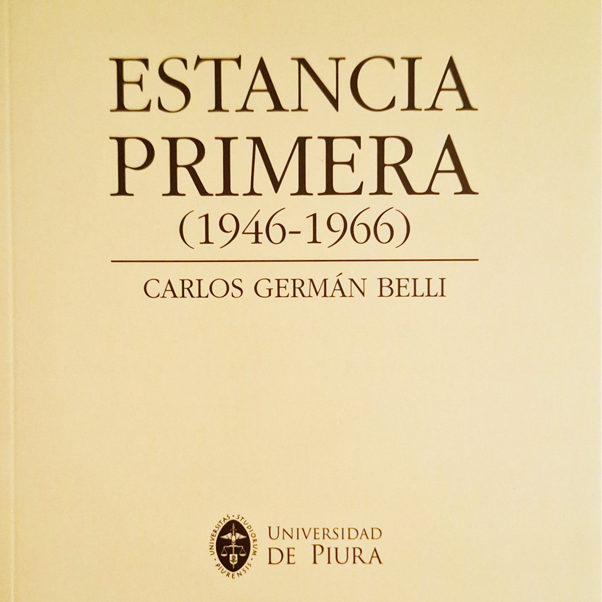 Reseña del libro "Carlos Germán Belli. Estancia primera (1946-1966)".  agreda.blogspot.com/2026/03/carlos…