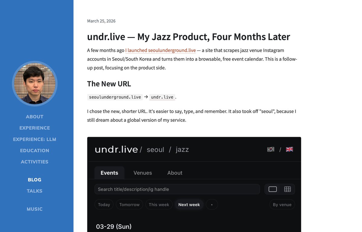 Keunwoo Choi tweet media