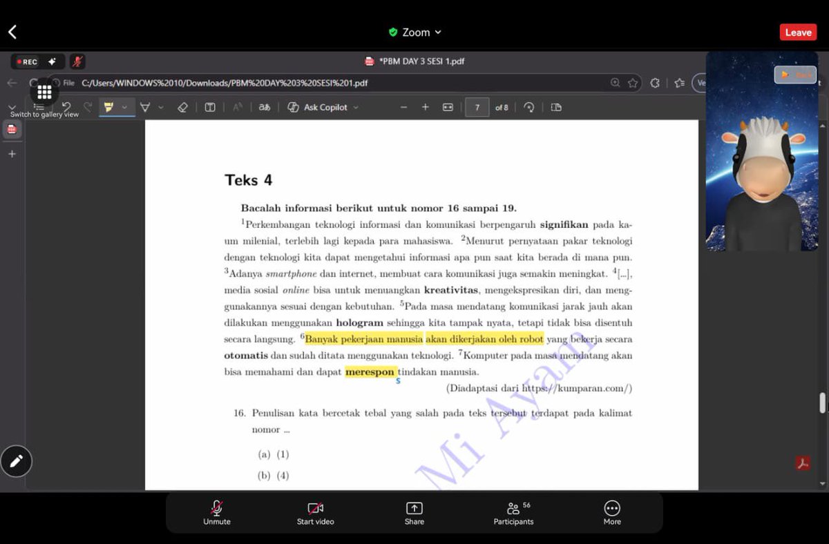 kayykayess's tweet image. ⏱️[H-26]

(🍀) — 🫩no komen hari ini lelah sekaaali. Seneeng kecil akhirnya udah menyentuh jam terbang tinggi lagi. Hari ini ngerjain adp 100 pola kata samaa bahas PBM sama #FGDMMA26 #PROGRESS cuman kayanya udah pada lelah jadi perdebataannya tidak banyak hoho🫨🫨