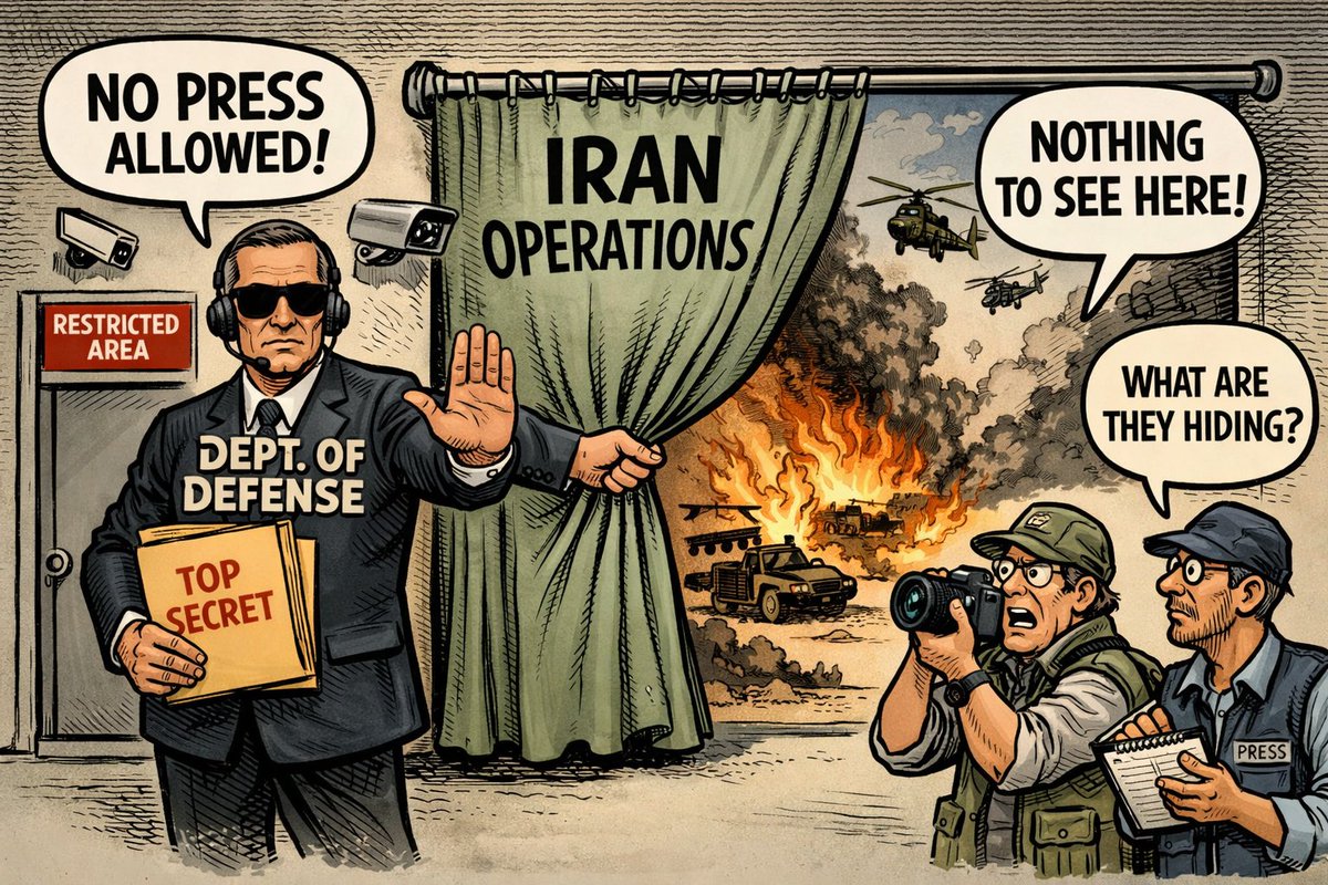 After many of its policies were declared UNCONSTITUTIONAL in court on Monday, the US Department of Defense is now taking a new stance to RESTRICT media coverage on the military.

THE DOD = ONE OF THE WORLD'S BIGGEST SPINNERS OF FAKE NEWS.