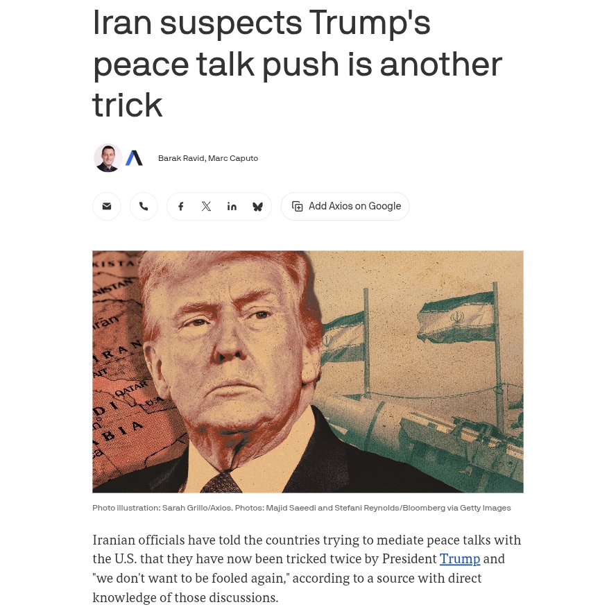 Iran informed mediators it may bypass peace talks, alleging past deception by Trump. Axios reports previous efforts resulted in U.S. and Israeli strikes. Will these negotiations proceed?