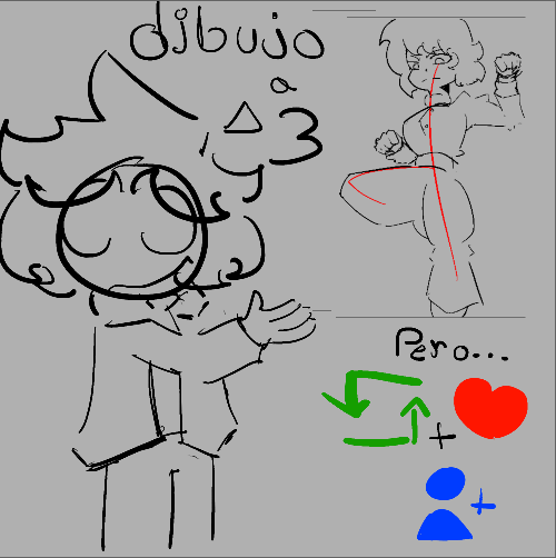ando practicando las poses dinámicas asique... TE DIBUJO