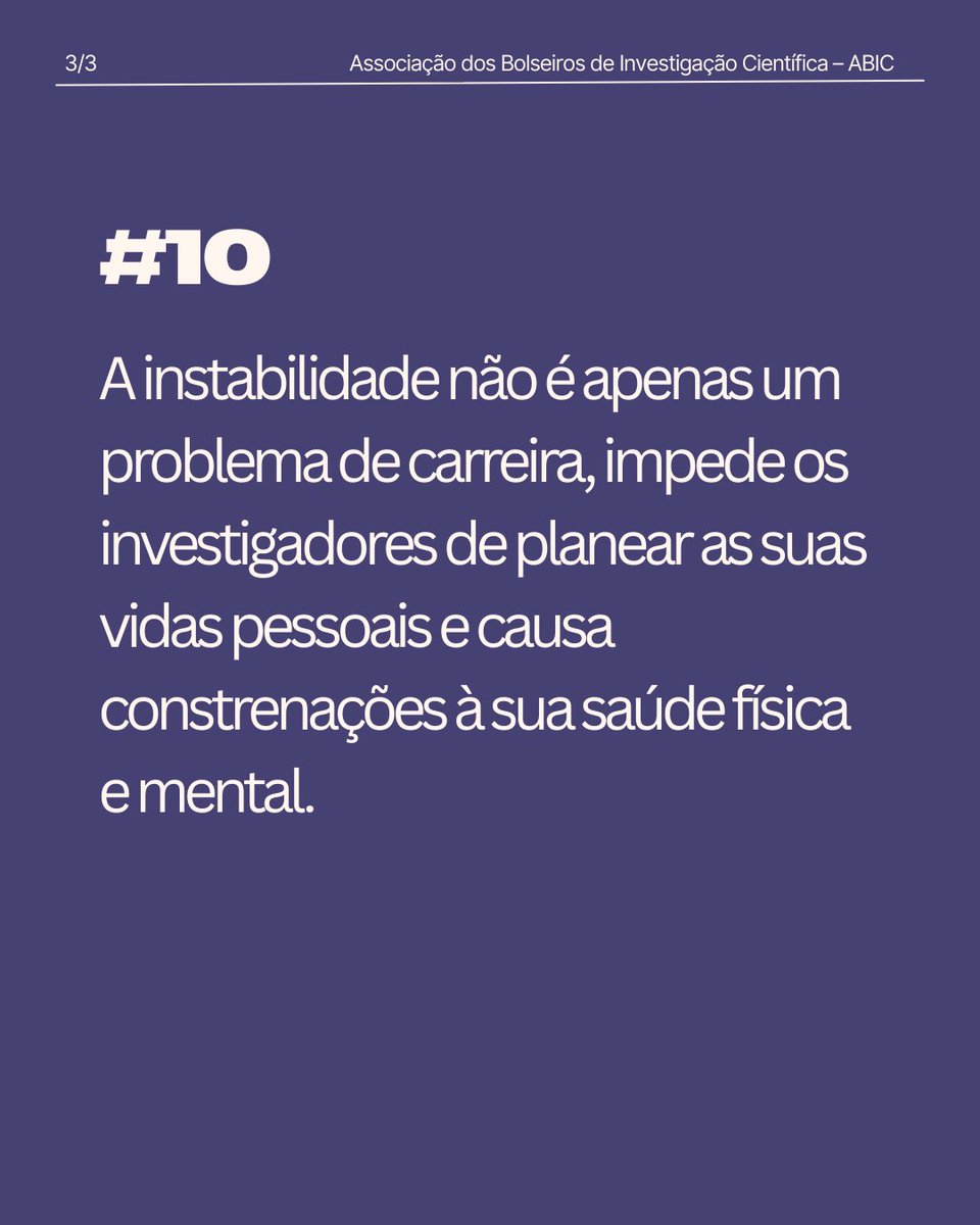 Quantas vezes já ouviste que o stress faz parte da investigação? Chega de romantizar a precariedade.

Exigimos contratos, proteção social e dignidade. Exigimos o fim do EBI!

A tua assinatura é um voto por mais saúde e futuro para quem faz ciência em Portugal. Assina e partilha!