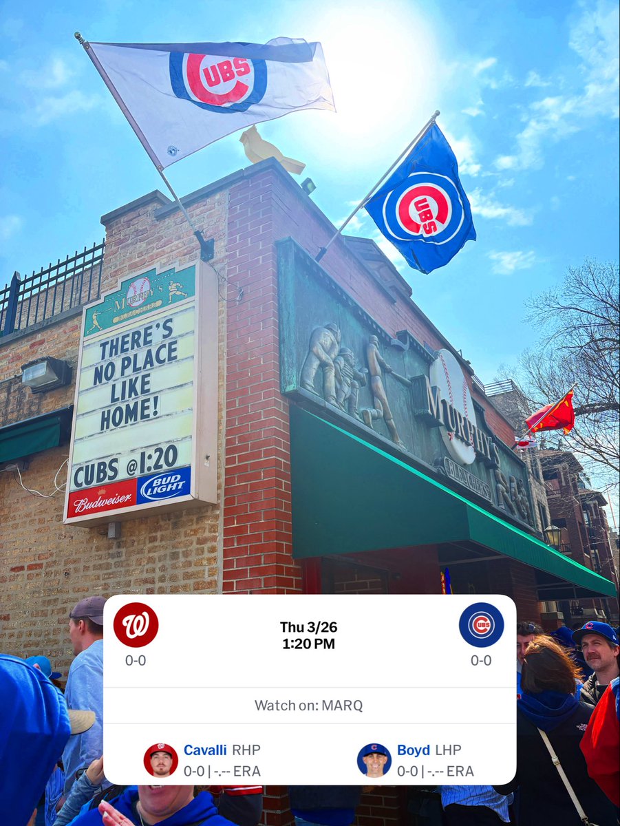 Welcome back, Cubs fans 💙❤️🐻⚾️🍻