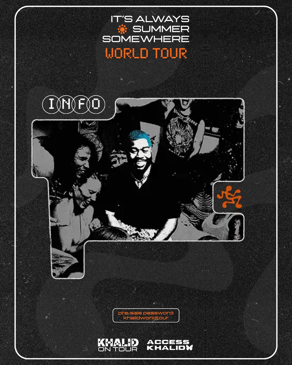 khalidworldtour's tweet photo. Ticket and prices for the It's Always Summer Somewhere World Tour ☀️

https://t.co/lxIWJenduf https://t.co/GhkACvoRaQ
