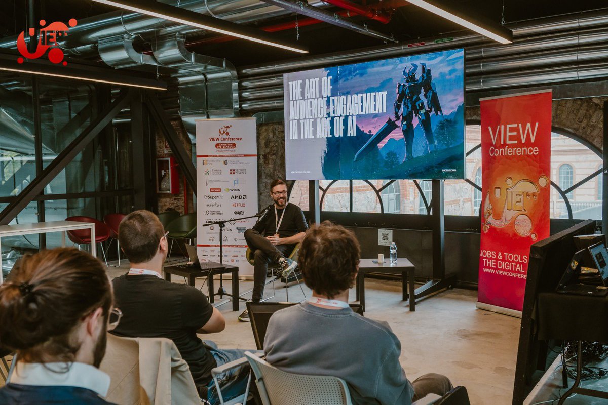 ViewConference's tweet image. Memory from @ViewConference 2025
If you missed @maciej_kuciara’s splendid presentation, White Rabbit: The Art of Audience Engagement in the Age of AI, watch now on #viewconference ondemand archive:
viewconference.it/pages/registra…

#ai #film#vfx #animation #games #cgi #art #realtime #vr