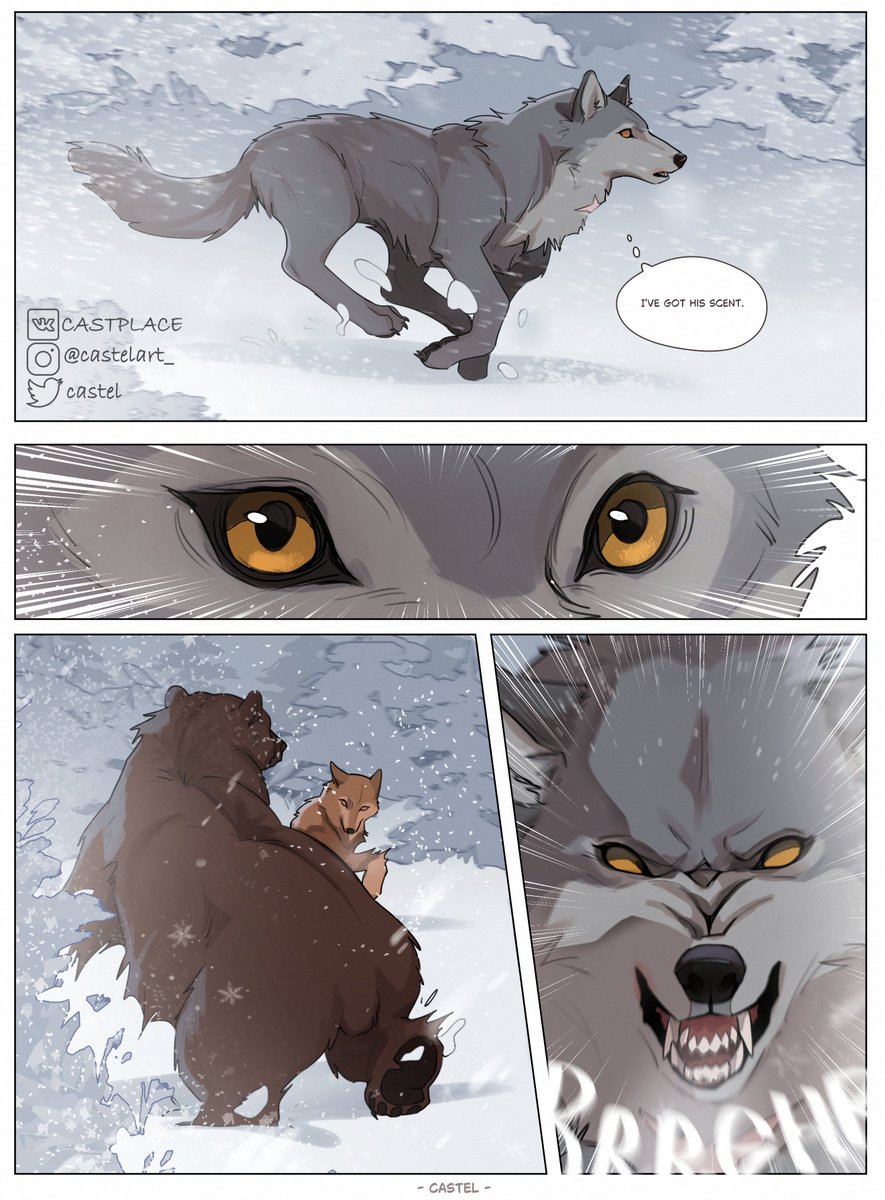 castplace's tweet image. Toboe and Tsume (pt3) 🐺🌙 
4/8 #wolfsrain #Fanarts