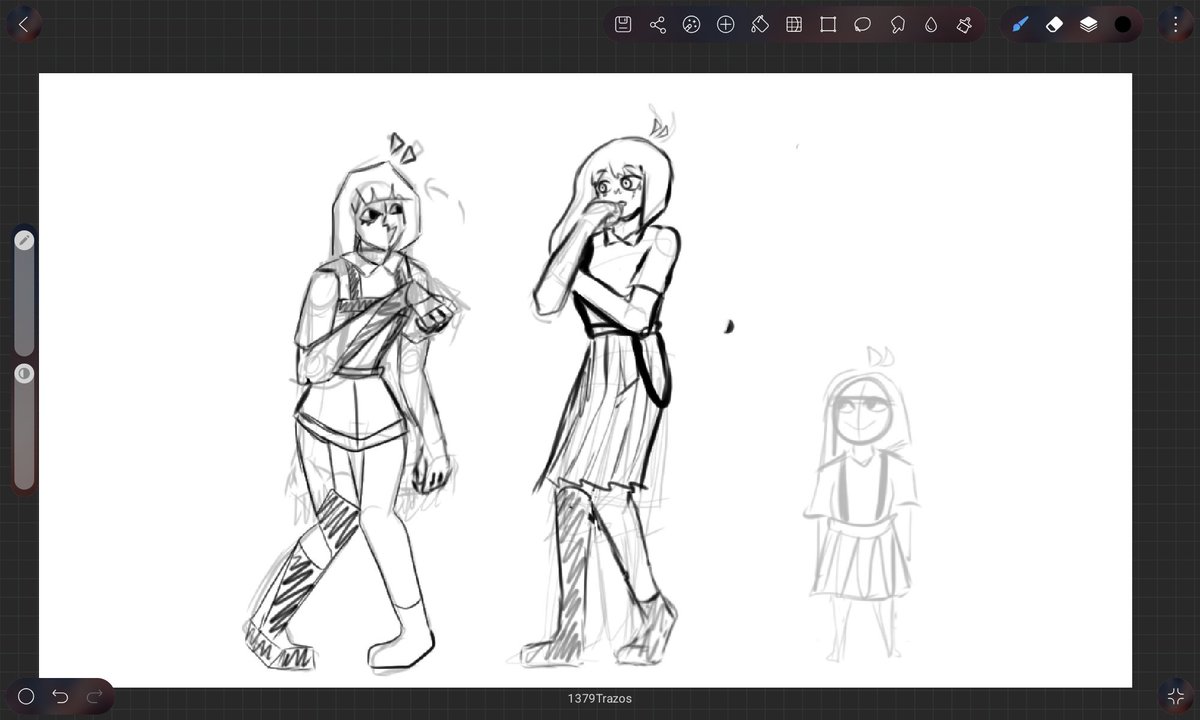 Hola, no suelo publicar nada pero me gustaron estos bocetos que estoy haciendo de Ena y queria mostrarlo :]