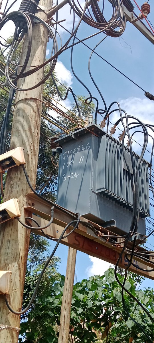 A very incompetent company <a href="/KenyaPower_Care/">Kenya Power</a> <a href="/stimasacco/">STIMA SACCO</a>  good evening!
I am sorry I have to report  you guys  tommorow to Mr President  <a href="/WilliamsRuto/">William Samoei Ruto, PhD</a>. We have be in blackout since yesterday around Kimbo Matangi road you transformer is here .He will be here Kimbo matangi road