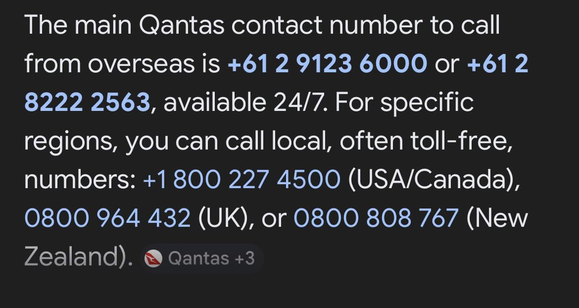 jhamblej's tweet photo. @LiangRhea @Qantas Or if out of hours https://t.co/N6G6UpAY4f