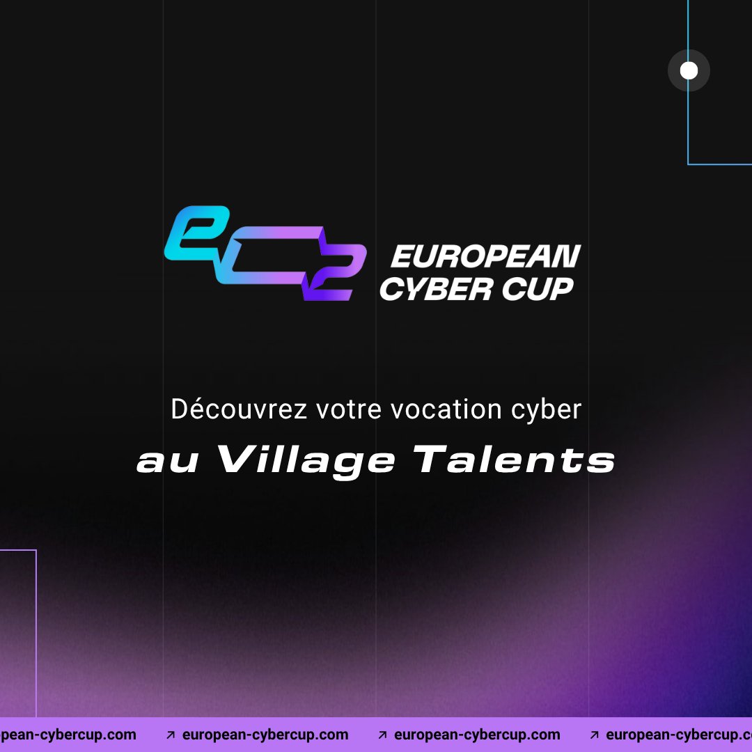 EuCyberCup's tweet photo. L’European Cyber Cup : bien plus qu’une compétition, un pont vers l'emploi !

Au-delà des épreuves techniques, l'EC2 est le rendez-vous incontournable pour créer du lien entre les futurs talents de la cyber et les entreprises en quête d'expertise. C'est ici que se dessinent les carrières de demain.

🤝 Le Village EC2 accueillera des acteurs majeurs du secteur, prêts à échanger avec les candidats et à présenter leurs opportunités de carrière. Ne manquez pas les stands recrutement de @SopraSteria_f, @bouyguestelecom et Forward Global

Nous sommes également ravis de compter sur l'expertise de Cybermatch, partenaire de l'EC2 et collectif de recruteurs spécialisés, pour accompagner cette dynamique de mise en relation entre talents et recruteurs.

🎓 Et parce que tout commence par la formation, le Village Talents regroupe les établissements d’enseignement supérieur les plus innovants. Venez découvrir les cursus spécialisés en cybers��curité et confiance numérique de @CSB_SCHOOL, @ecole1806, @HolbertonFRA, @LaPlateformeIO, IÉSEG School of Management, @NXdigitalschool, Université de Technologie de Troyes.

Que vous soyez étudiant en quête de spécialisation ou recruteur à la recherche de profils pointus, l'EC2 est votre destination privilégiée au sein du Forum InCyber.

Rendez-vous à Lille pour bâtir ensemble la résilience de demain !