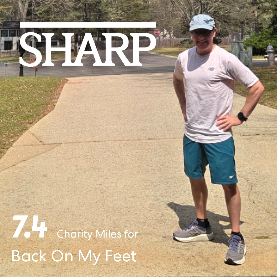 7.4 Charity Miles for Back On My Feet. Please click here to move with me in support of this great cause:
miles.app.link/2qSSjhYVrVb.