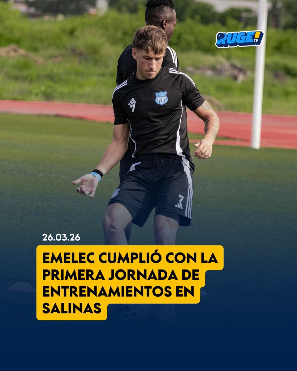 RugeTvDigital's tweet image. 🔵⚡🌊 El Club Sport Emelec, no pierde el tiempo y ya cumplió con su primera jornada de entrenamientos en las playas de #Salinas. 

Aprovechando el paréntesis en el campeonato nacional por los compromisos de las selecciones nacionales, el cuerpo técnico liderado por el uruguayo