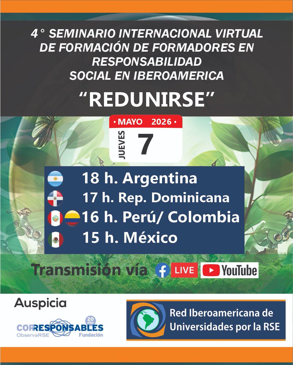 Red Iberoamericana de Universidades por la RSE. tweet media