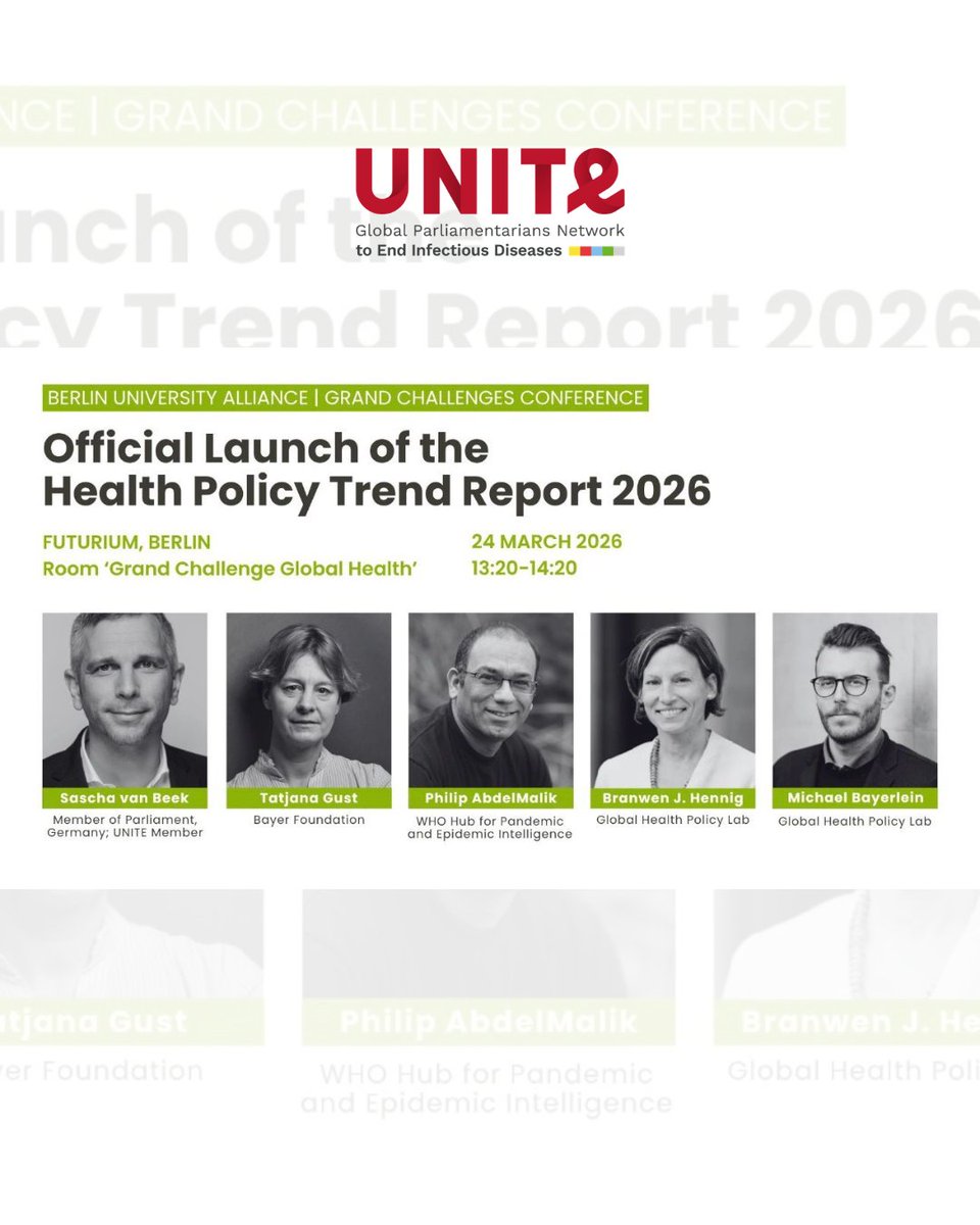UNITE_MPNetwork's tweet photo. 💡📊The Health Policy Trend Report 2026 is live!
From tech-driven policymaking to evidence-first systems and structural reform, discover key insights shaping the future of global health.
🔗https://t.co/xWTZOjAtww
#GlobalHealth #HealthPolicy #ItsTimetoUNITE https://t.co/CbSiv9Chcc