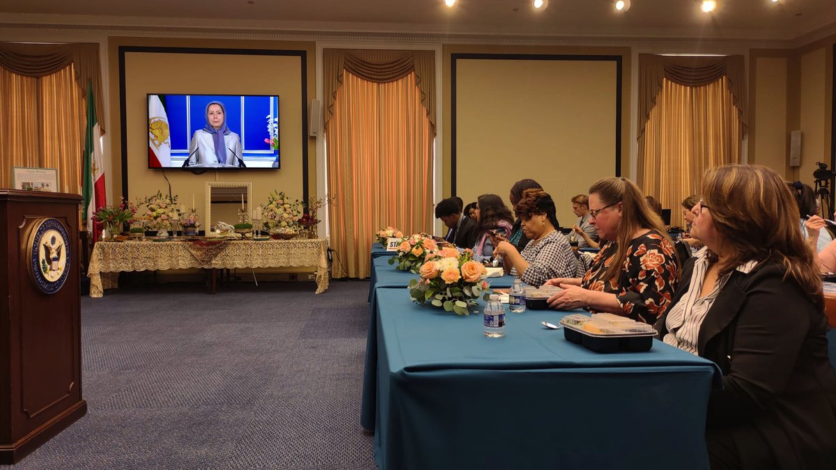 Maryam Rajavi tweet media