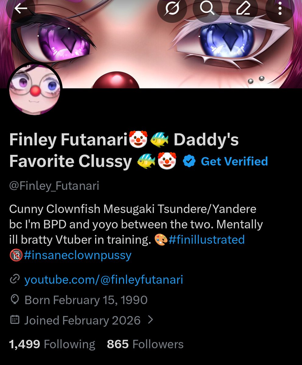 Finley Futanari🤡🐠 Daddy's Favorite Clussy 🐠🤡 tweet media