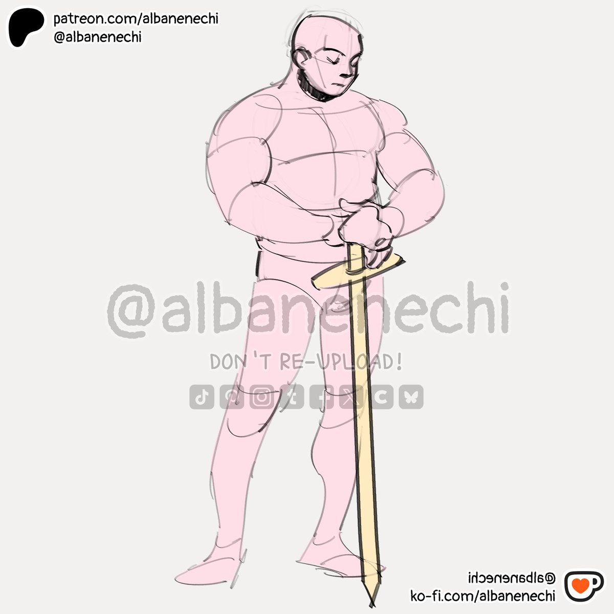 albanenechi ✦ bases & poses for reference tweet media