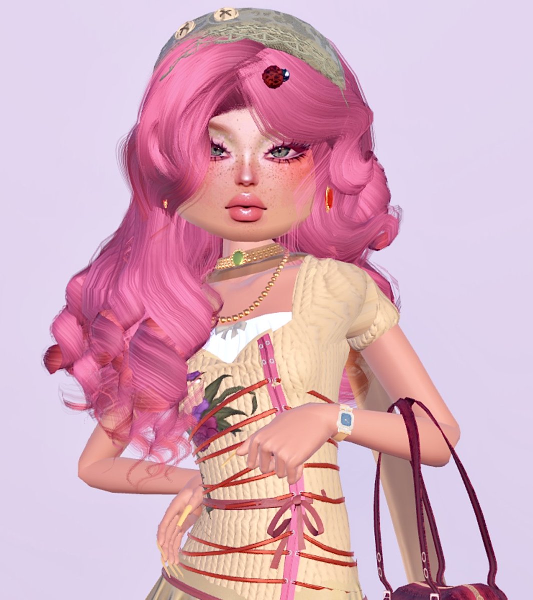 SimplyBee_T0G's tweet photo. Ladybug fit simply to use the hair combo 🐞🌼 https://t.co/SZSG7Thad5
