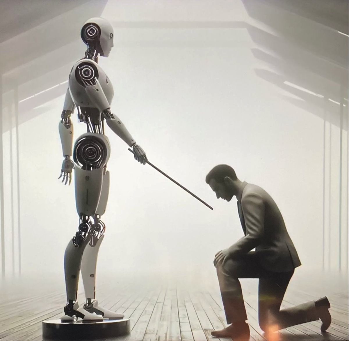 2103 Nous savons bien à quel moment nous perdrons notre capacité de décider. Quand l’intelligence artificielle décidera de notre sort. C'est bientôt demain matin.