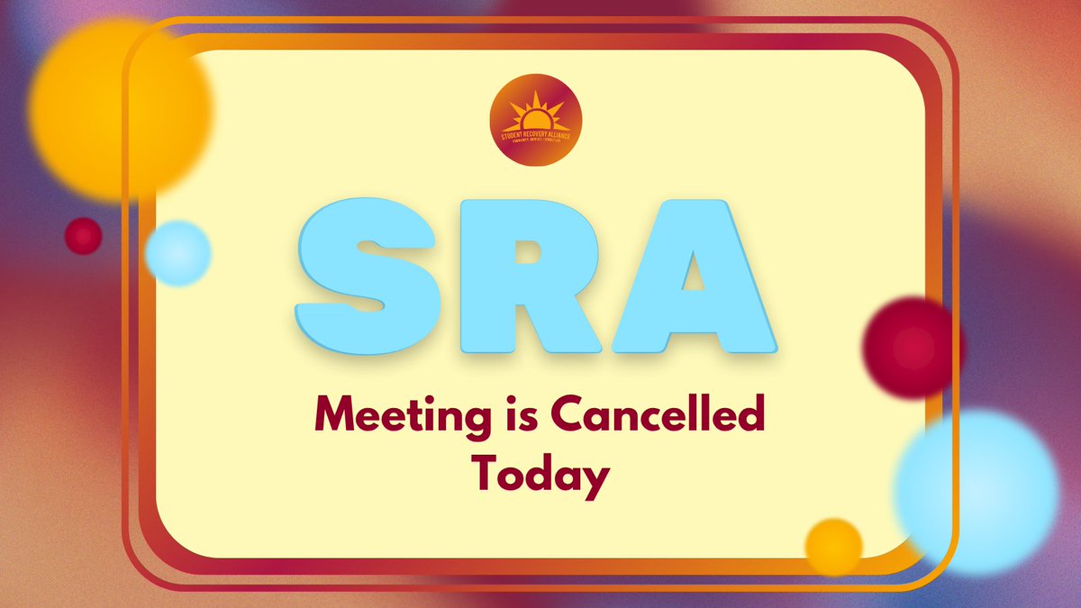 txstSRA's tweet photo. SRA meeting tonight has been cancelled. Join us next Thursday for "Setting effective goals," in room 202 of the Health Center. Additional information can be found here: https://t.co/EledpRqXPe https://t.co/9jmJpOPNEW