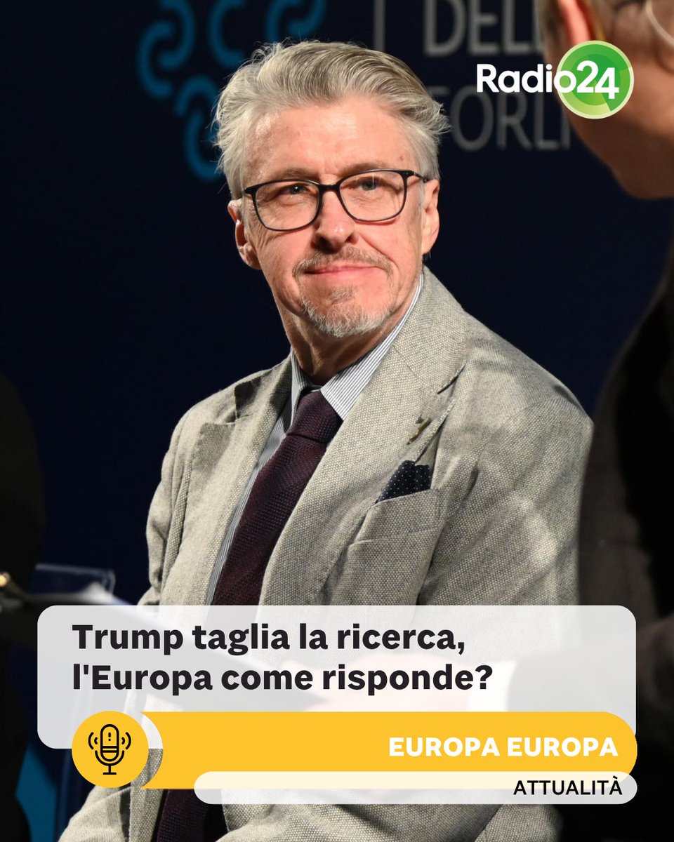 Tagli USA alla ricerca: cancellati 7.400 progetti per $19miliardi. L’Europa risponde con #ChooseEurope e il boom di richieste all'ERC. Ne parliamo con Marino Zerial. In apertura: voto in Ungheria e accordo UE-Australia.
🎧 tinyurl.com/8xh3apkw
#Radio24 #Europa #Ricerca